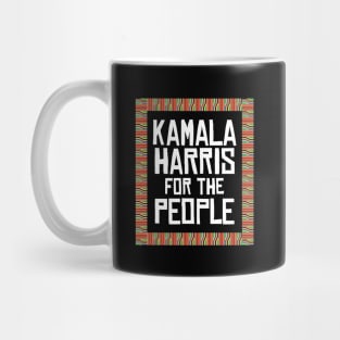 Kamala Harris for the people afro american pattern Mug